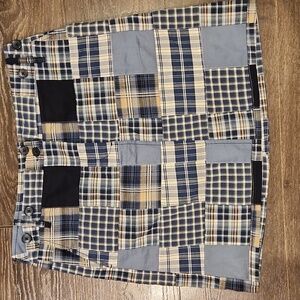 ❤️ LOFT VINTAGE COTTON PATCHWORK PLAID MADRAS SKIRT, 6 (28)